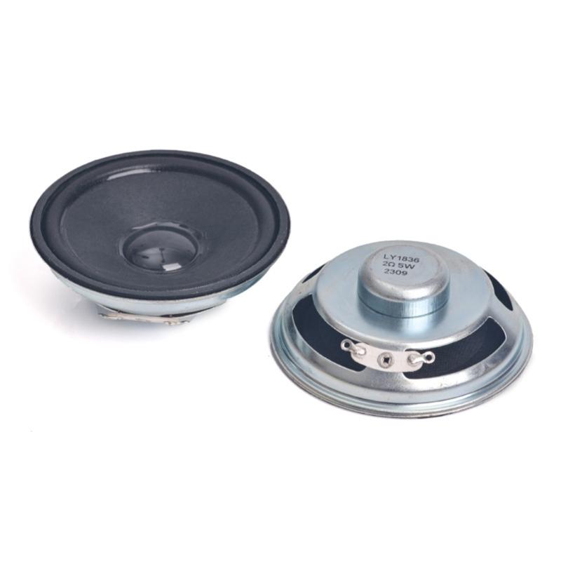 2.5inch 2ohm 5W Full Frequency Loudspeaker Stereo Woofer Loudspeaker Round Shape Replacement Loudspeaker Magnetic Loudspeaker