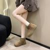 Snow Boots Cotton Shoes 2025 New Winter Velvet Thickened Northeast Lamb Wool Thick-soled Non-slip Cotton Shoes Women's Small Short Boots