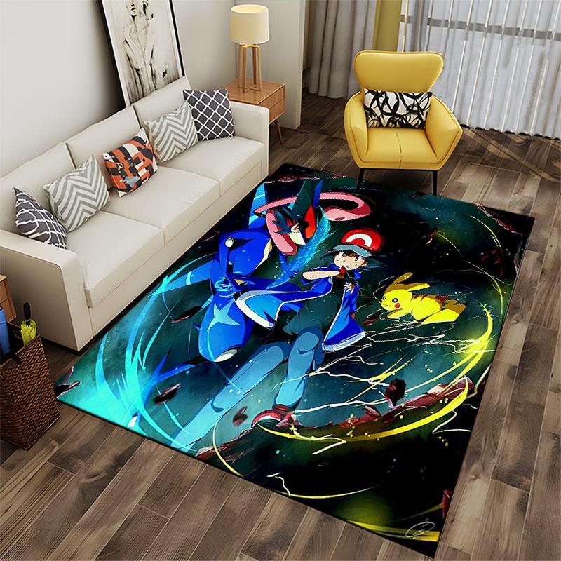 Anime Hero with Electric Style suitable as a non-slip mat for the living room or bedroom sofa