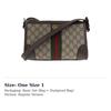 Gucci Ophidia Canvas With Leather Messenger Bag, Shoulder Bag, Crossbody Bag Men's Beige & Brown 752581-96IWT-8745