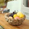 Handmade Wooden Fruit Bowl Round Storage Box Snack Tray Coffee Table Fruit Plate Candy Plate Decorative Plates Wooden Dishes