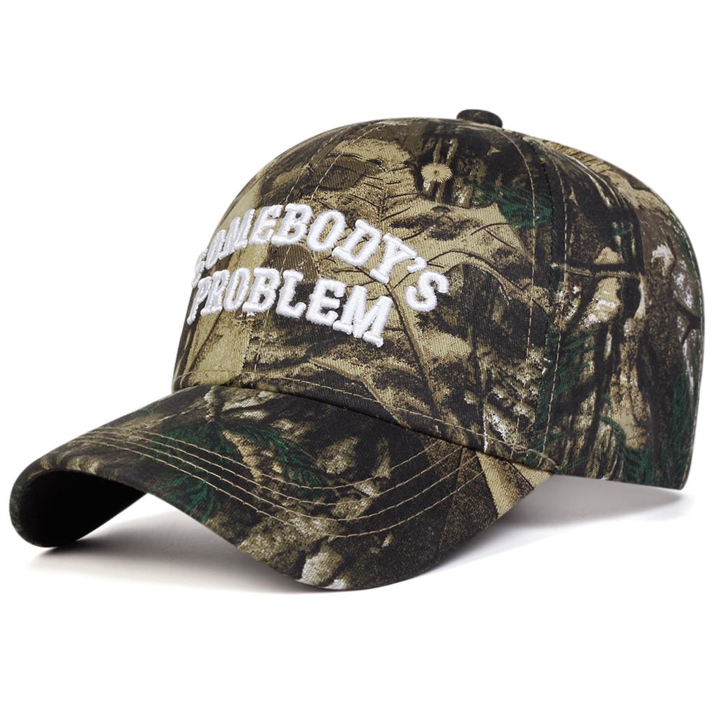 Ricamo a punto baseball Problema Qualcuno Genere Neutro Donne Uomini Per Cappelli Primavera Autunno Esterno Regolabile Cappelli Casual Cappello Parasole