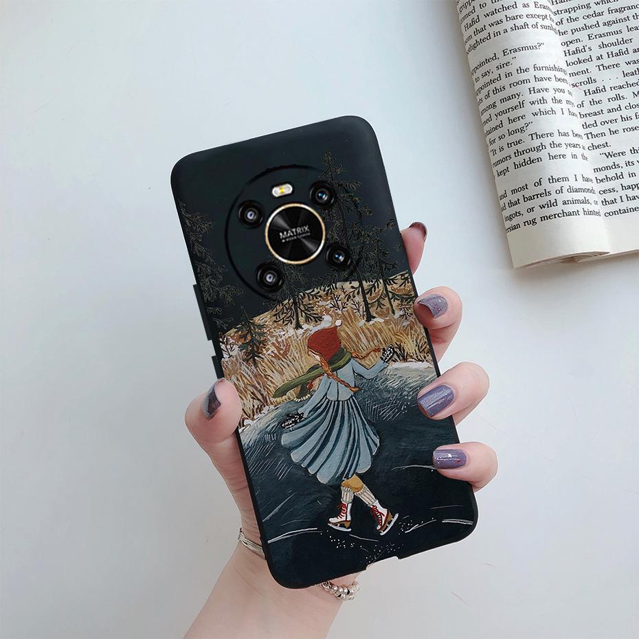 For Huawei Honor X9 2022 Case Cover on Honor X9 4G Phone Bumper Protector TPU Shell For Fundas Honor X9 X 9 HonorX9 Cover Flower