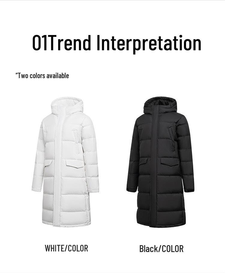 Unisex Dlouhá zimní péřová bunda nad kolena: Trendy, Silné a Perfektní pro Páry