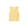 Fresh Sweet Spicy Fringe Plaid Knit Tank Top Street Style Slim Fit 2025