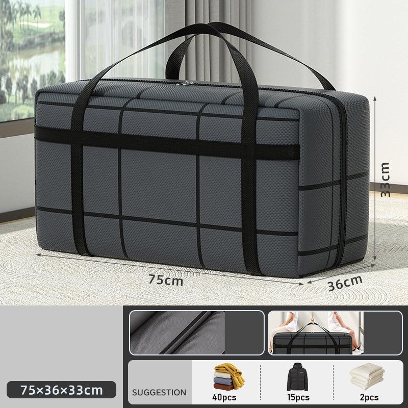 1pc Large Capacity Storage Bag Thickened Clothing Quilt Waterproof Bag Household Portable Handbag Medium Large Storage Bag