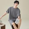 Modal short-sleeved men's pajamas summer men's large-size boys can wear cotton and silk loungewear summer teenagers