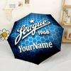 Fc Zenit Customize Your Name Umbrella Compact Travel Automatic Umbrella with 8-Rib Foldable Design for Outdoor Daily Use Fashionable