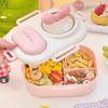 Leak-proof 3 grids Lunch Box Sealed Picnic Box Lunch Box with fork spoon  Outdoor Activities