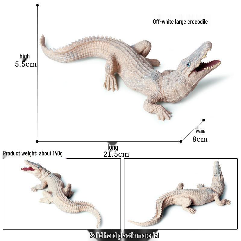 Crocodile Animal Model Toy: Caiman, Gharial, Nile Crocodile, Wild Boar, Deinosuchus - Kids' Educational Ornament