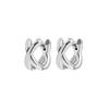 Criss-Cross Gold  Colors Tiny Huggie Hoop Earrings For Women Mini Small Ear Buckle Cartilage Piercing Earring Punk Jewelry