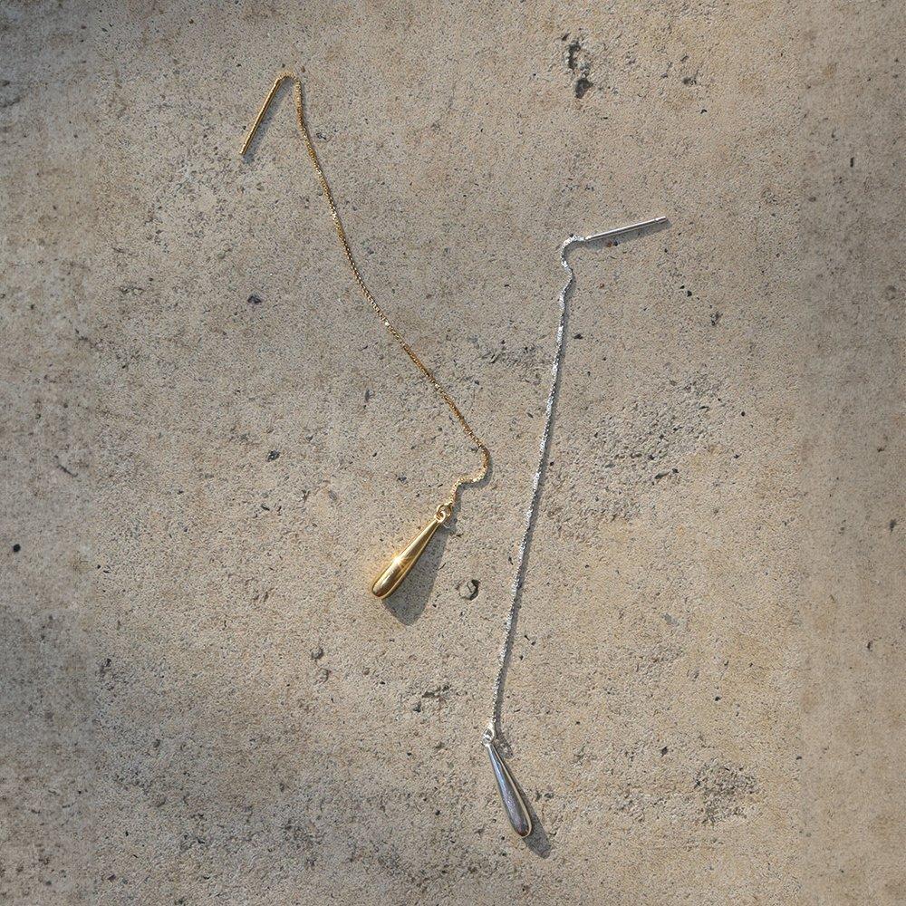 14K Gold-Filled Silver Waterdrop Wing Drop Earrings
