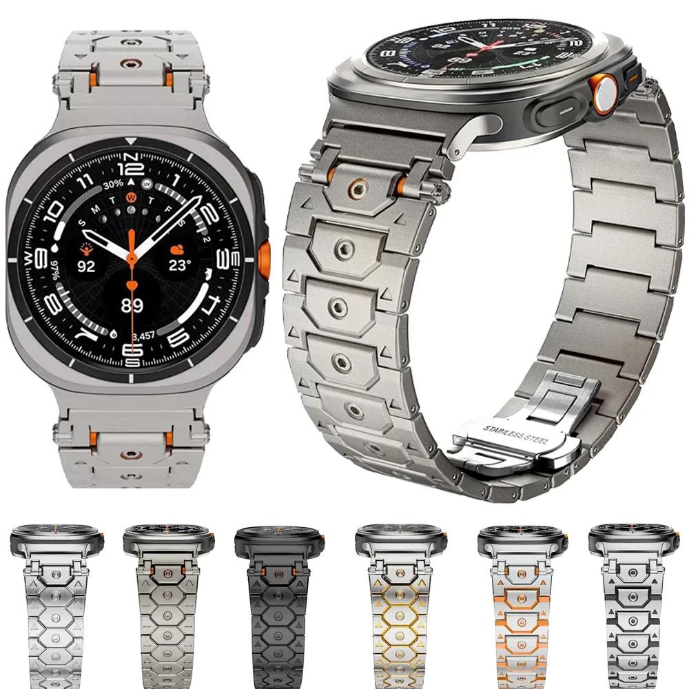 Metal Strap for Samsung Galaxy Watch Ultra 47mm Original Stainless Steel Band for Samsung Watch 8-7 Ultra 47mm Bracelet Correa