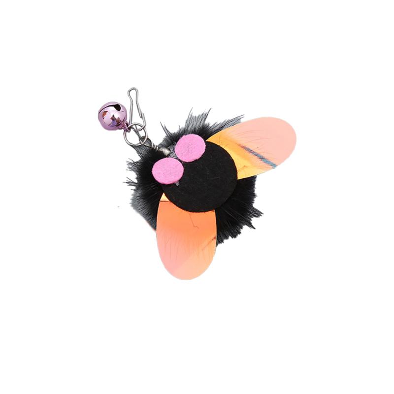 

Новинка! Pet Funny Feather Replacement Head Multi-type Diy Tools Pet Товари для котів Teaser Stick Telescopic Pink Sequin Flying Insect