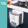 1pcs Hanging Kitchen Folding Trash Can Household Cabinet Hanging Storage Trash Basket Creative Classification Hanging Trash Can