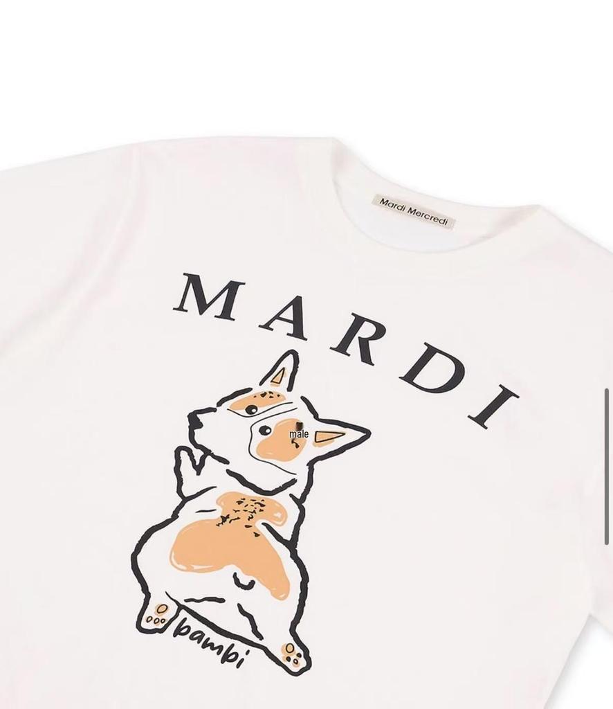 Korean Christmas Limited Edition Corgi Puppy Loose Casual Round Neck Top