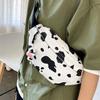 Hanging Light Up Cow Key Ring Cartoon Press Fidget Cow Toy Cow Sound Light Fidget Keychain  Kids