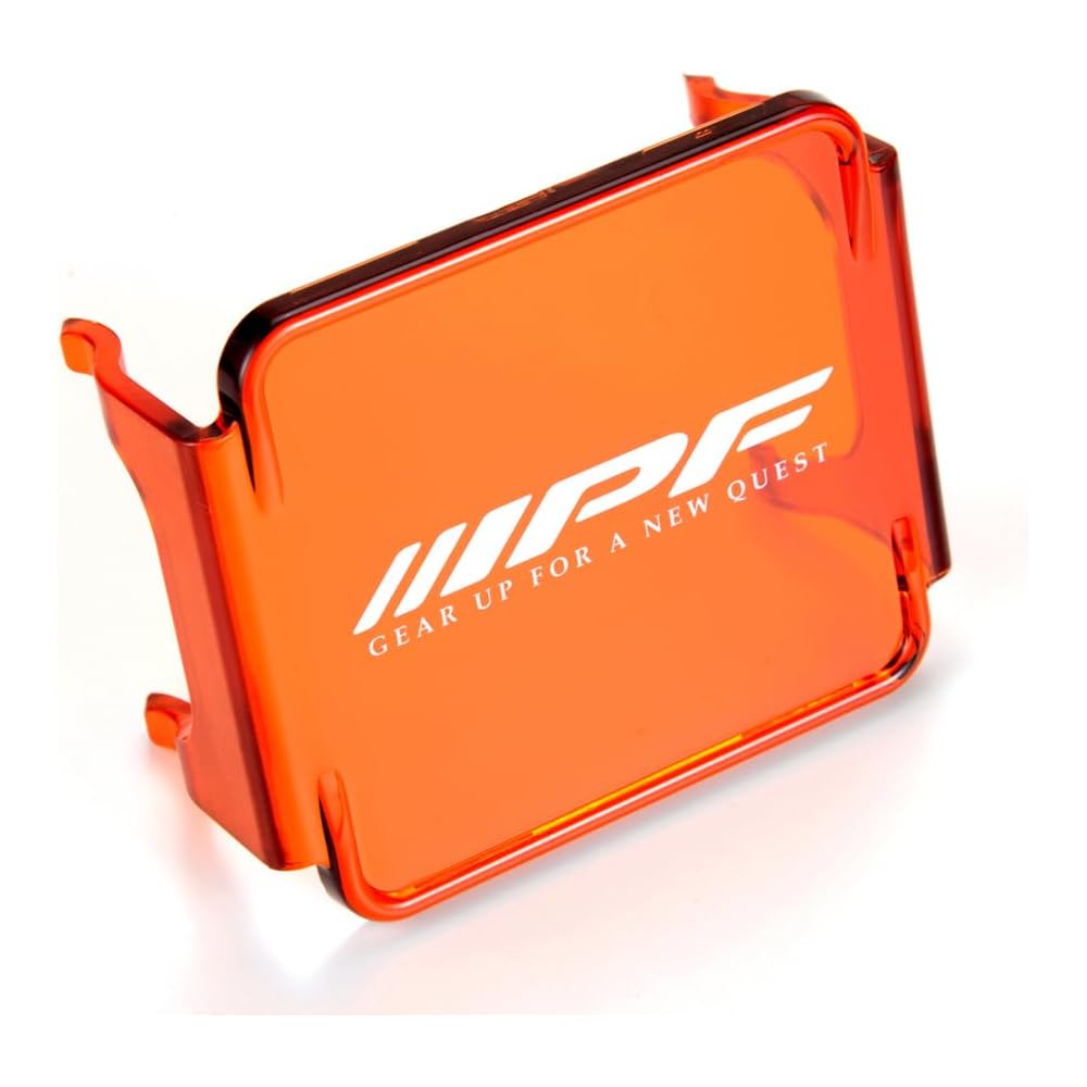 

IPF Fog Light Lens Cover, Amber, LED, 2-inch, Square, Double Size, for Bad Weather, Easy Installation and Removal, 1 Piece, C-622
