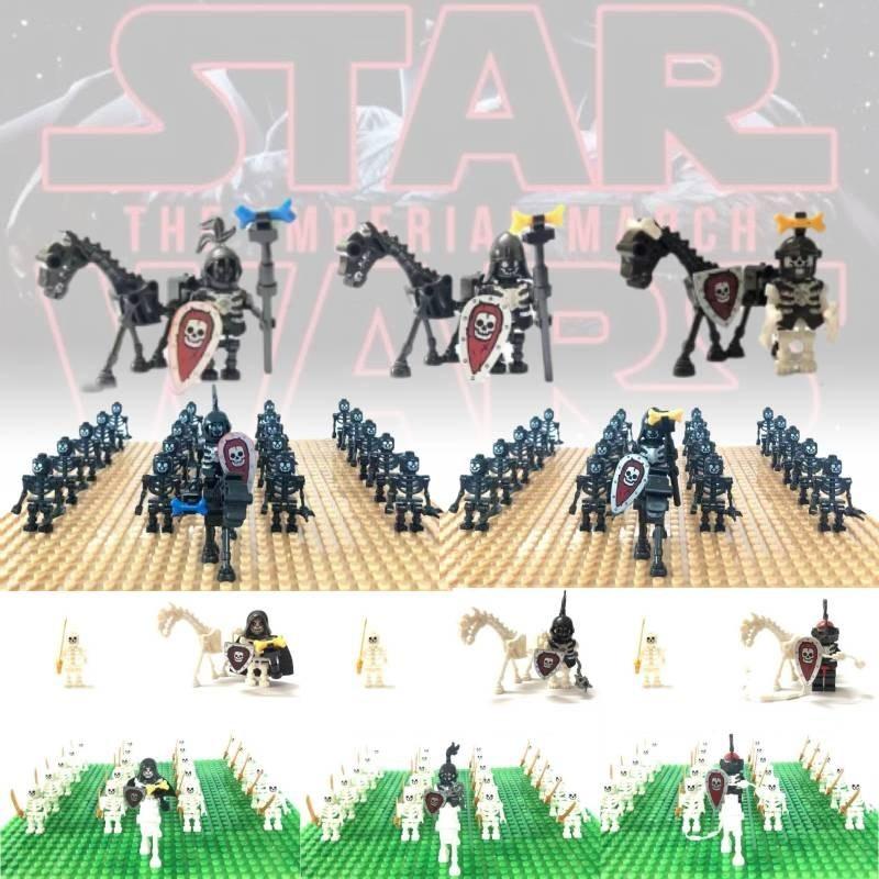 Miniatur Skelett Ritter Kompatible Bausteinfiguren Für Kinder Spielspaß