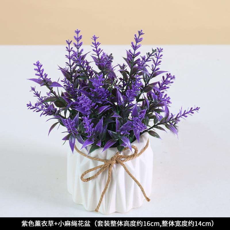 Simulated Potted Plants, Plastic False Flower Ornaments, Artificial Plants Bonsai Dining Table Decorations, Photography Props