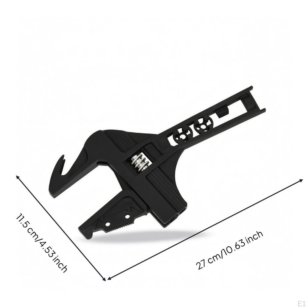 Wrench Black Finish Plumbing Alloy Steel for Bathroom Repair