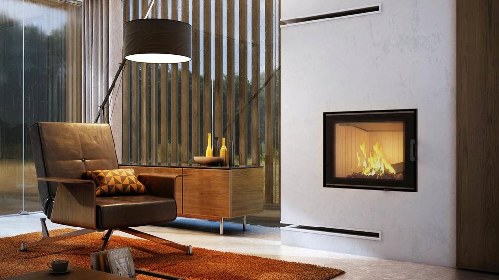 Steel Fireplace KRATKI NADIA 10 kW Ø 200