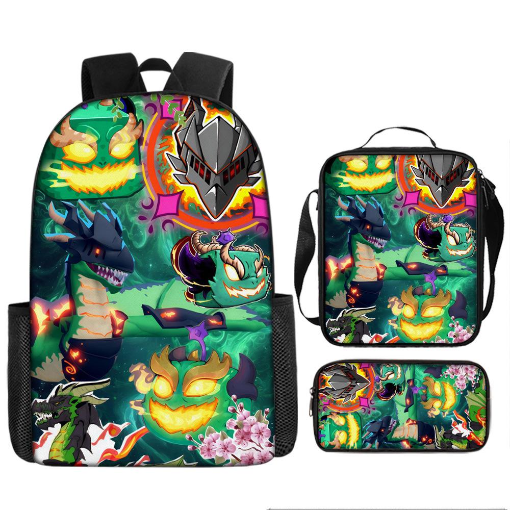 Blox Fruits Sac à dos pour école primaire et secondaire Sac à dos pour enfants Sac à dos grande capacité Sacoche Trousse schoolbag