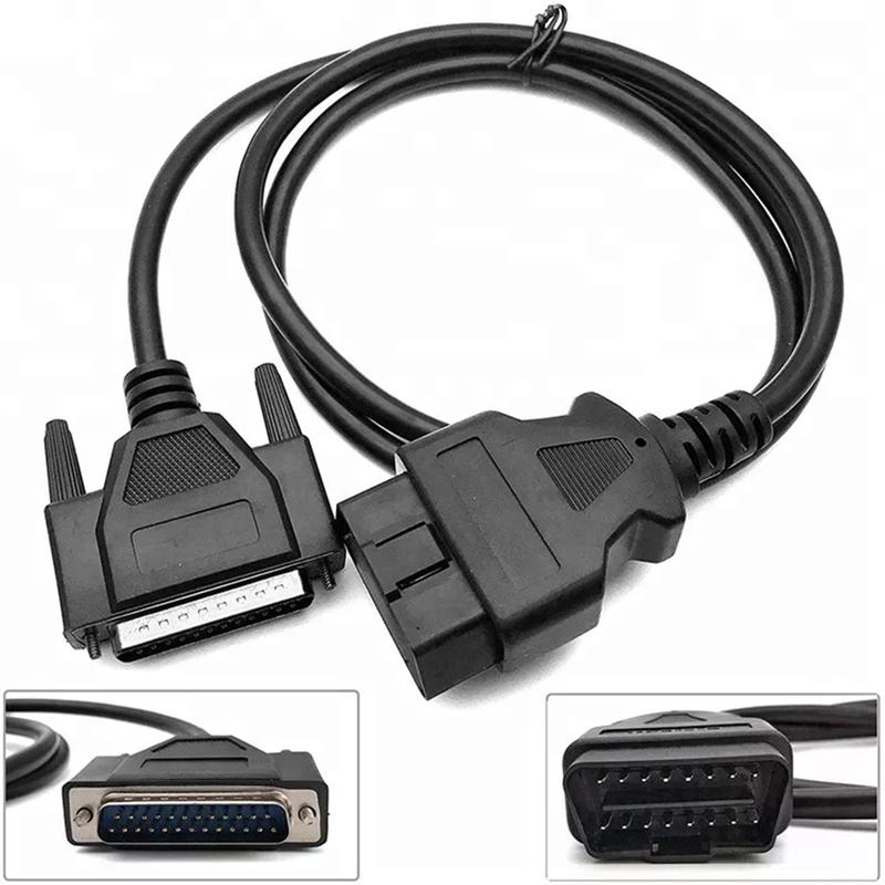 N61R-SBB CK100 SBB PRO2 OBD2 25 Needle Thread Adapter Car Connector Extension Cable Diagnostic Tool Cable