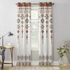 Boho Tribal Totem Window Curtain Modern European Style Curtains for Bedroom Living Room Backdrop Curtain