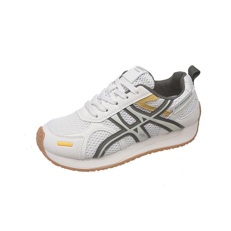 2025 Summer New Mesh Breathable Thick-soled Dad Shoes Women's Versatile Soft-soled Retro Casual Fashion Sneakers