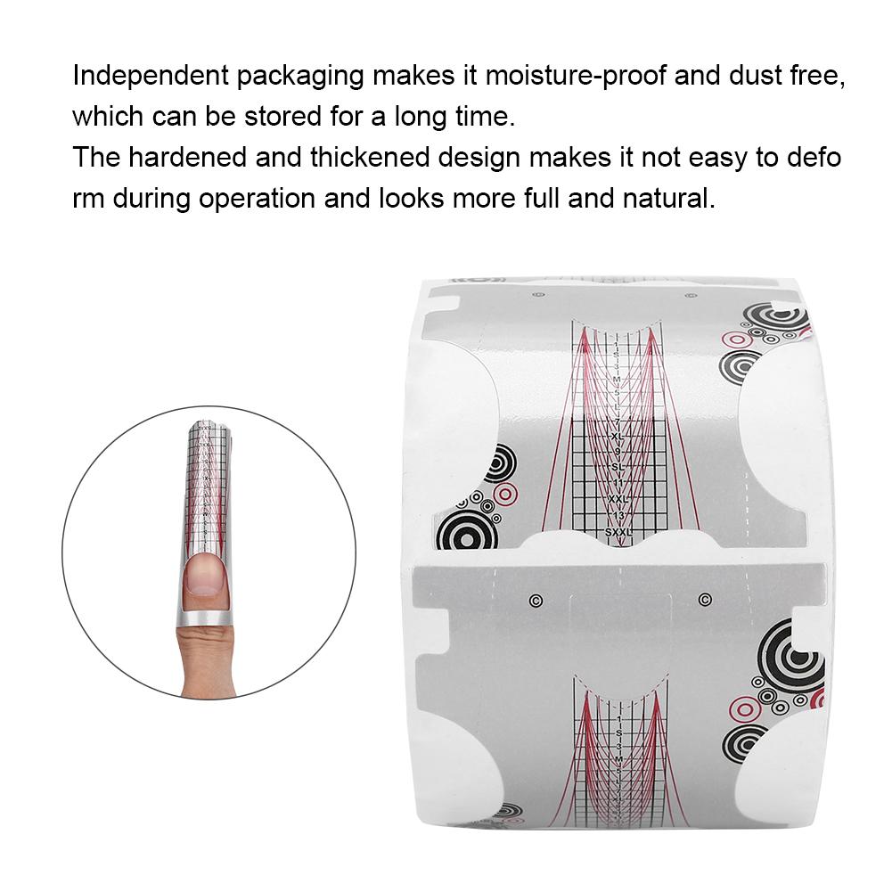 500pcs Nail Extension Sticker Self Adhesive Nail Art Form Decoration Acrylic Nail Art Tool