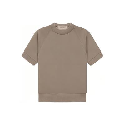 Essentials Pull Ras du Cou Manches Courtes Sweat Homme Sweat Gris Chiné FOG-SS22-368