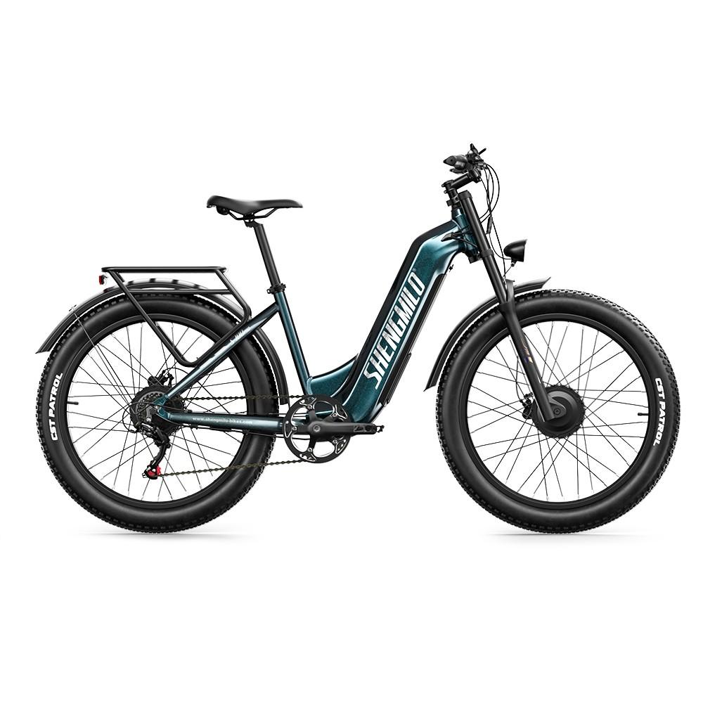 Shengmilo S700 PRO All Terrain E-Bike 2000W Dual Motor 45km/h 40° Climb 26" Fat Tire Electric Bike with IP65 Color Display