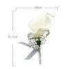 Fashion Groom Boutonniere  Wedding Corsage Flower Pins Brooches Mens Lapel Pin Custom