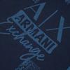 Armani Exchange SS24 Logo Letter Print Crew Neck Casual Long Sleeve Sweatshirt Men sweatshirt Navy-Blue 3DZMHK-ZJXRZ-65BH
