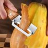 Vegetable Peeler with Wood Handle 3-in-1 Stainless Steel Kitchen Tool Bottle Opener Ergonomic Rust-Proof Portable Camping Food Prep Tool