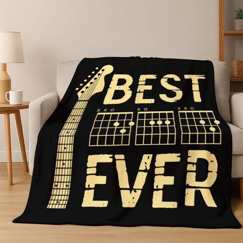 Music Theory Chart Guitar Chords Flannel Blanket Soft Warm Throw Blanket for Bedroom Living Room Bed Travel Camping Picnic Gift 75X95CM