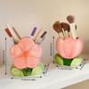 Flower Pen Holder Ceramic Desktop Decoration Cute Girl Desk Office Storage Box Stationery Shelf Storage Tank