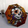 1pc Skull DayOfTheDead Auto Open/Close Cute Umbrella Sturdy Iron Frame, Compact Travel Umbrella, Anniversaries, Intricate Design Umbrella a0829029