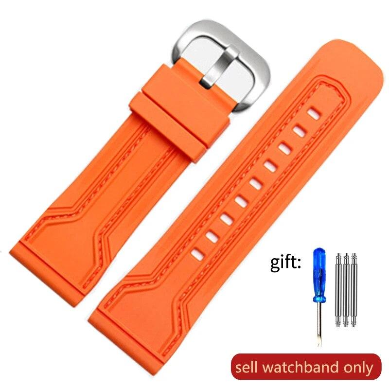 Силиконовый ремешок для часов Seven Fridays M1P1S1Q1 мужской коричневый женский — фото 10