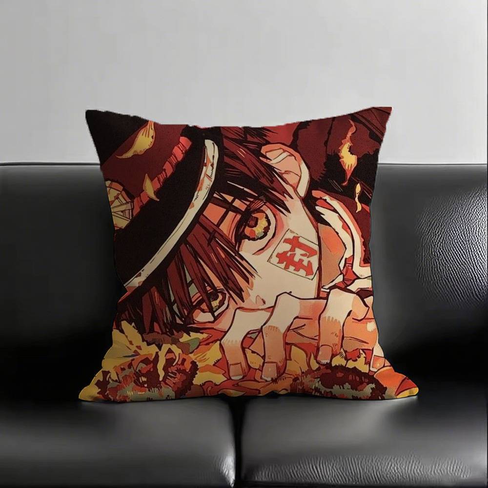 Cute Toilet-Bound Hanako Kun Pillow Case Square Bedroom Sofa Leisure Comfort Cushion Car Living Room Home Decoration