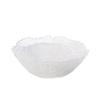 ZISIZ Diamond Texture Glass Serving Bowl