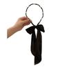 Women Headband Detachable Detachable Ribbon Bow Anti-Slip Thin Edges Hair Hoop Daily Wear Hair