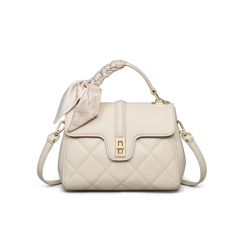 Spring Latest Crossbody Bag Light Luxury High-End Versatile Fashion Diamond Lattice Handbag Large Capacity Commuter Shoulder