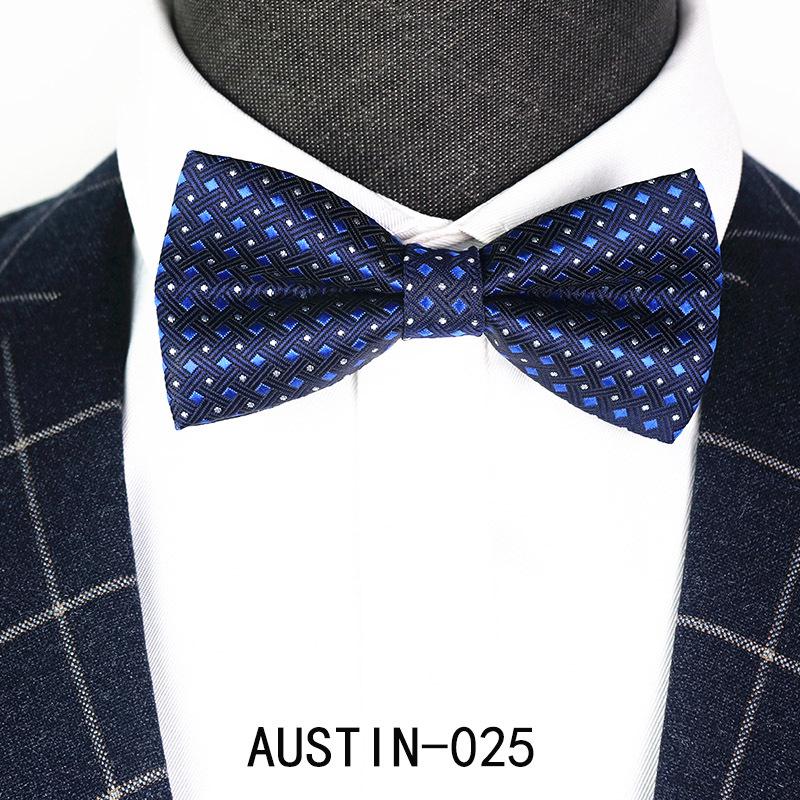 Men's Jacquard Bow Tie & Boutonniere Set for Weddings