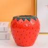 Strawberry Shaped Flower Vase Simple Modern Arrangement Pot Centerpiece for Shelf Bedroom Party Desktop Decoration