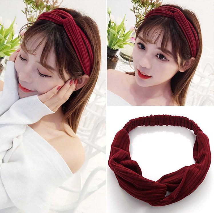 Korean Spring-Summer Elastic Chiffon Silk Headband for Women – Hair Accessories, Sports & Face Washing