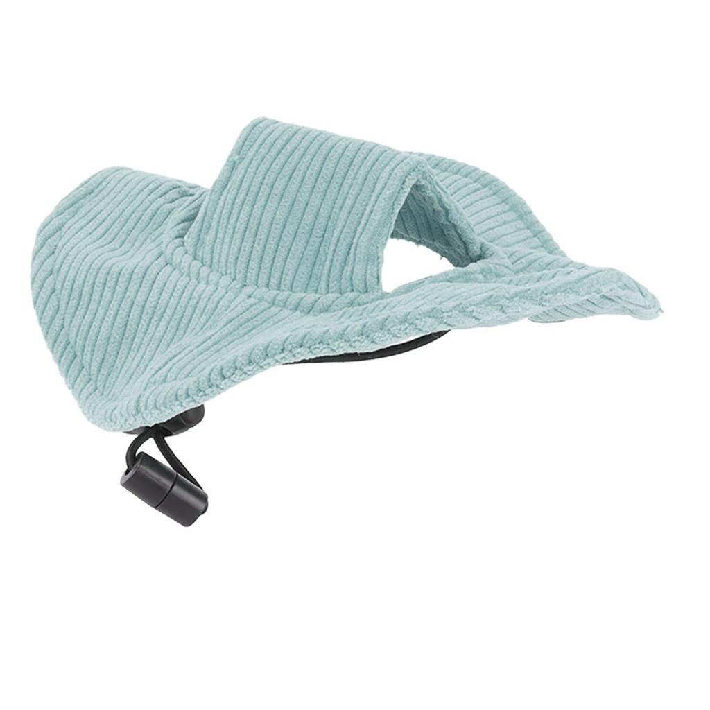 Pet Cap Sun Protection Soft Comfortable Lightweight Cute Pet Sun Hat with Ear Holes for Cats Dogs Green XS