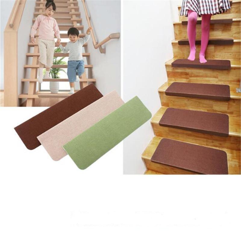 Non-slip  Floor  Mat Solid Wood Glue-free Self-adhesive Stair Mat Step Mat Carpet