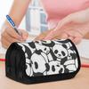1pc Double Layer Flip Pencil Case - Panda Pileup, Spacious And Portable Pen Storage Bag with Zipper, Perfect for Organizing School And Office Supplies